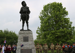 Digger memorial at Bullecourt.